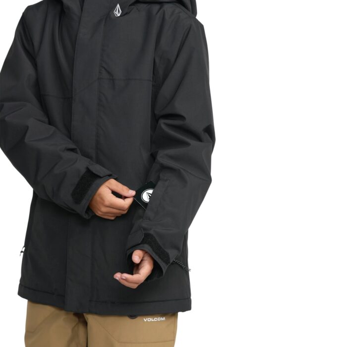 VOLCOM KIDS STONE 91 INSULATED SNOW JACKET BLACK - Image 6