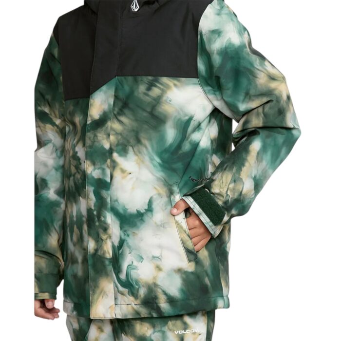 VOLCOM KIDS STONE 91 INSULATED SNOW JACKET GREEN - Image 6