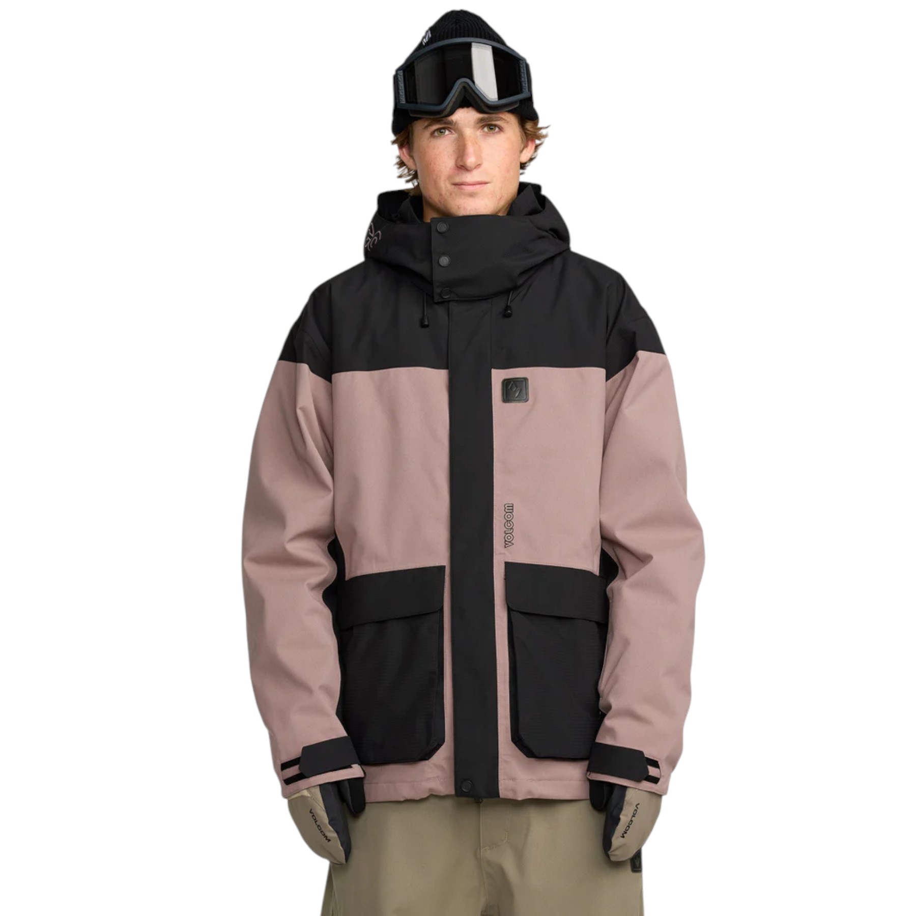 VOLCOM KLEEVELAND SNOW JACKET MAUVE G0652607-MVE S M L 300E (1)-Photoroom VOLCOM KLEEVELAND SNOW JACKET MAUVE - Image 1