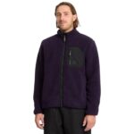 VOLCOM MUZZER FUZZAR ZIP SHERPA FLEECE DARK PURPLE