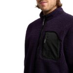 VOLCOM MUZZER FUZZAR ZIP SHERPA FLEECE DARK PURPLE - Image 3