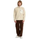 VOLCOM MUZZER FUZZAR ZIP SHERPA FLEECE STONE - Image 8