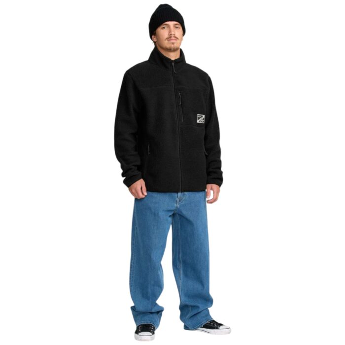 VOLCOM NELSON SHERPA FULL ZIP JACKET BLACK - Image 3