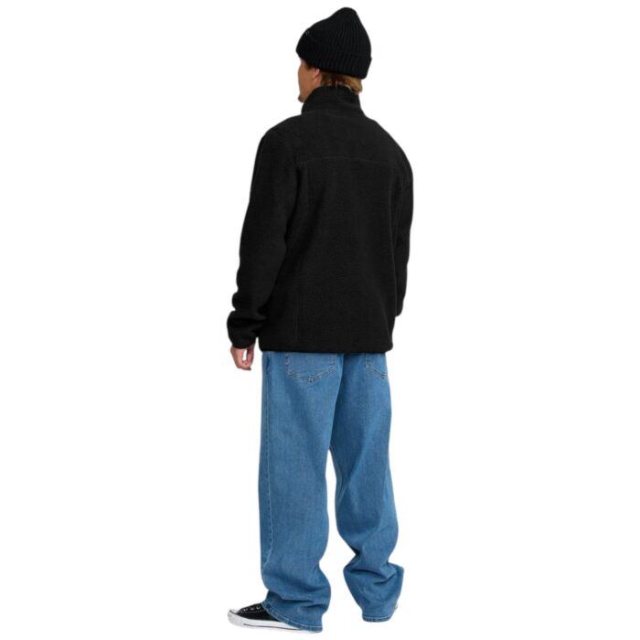 VOLCOM NELSON SHERPA FULL ZIP JACKET BLACK - Image 4