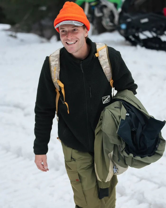 VOLCOM NELSON SHERPA FULL ZIP JACKET BLACK - Image 7