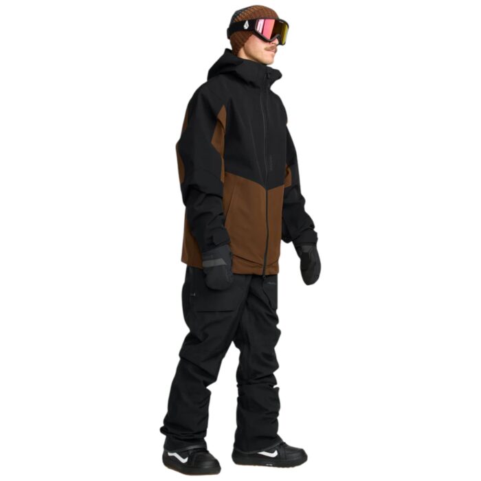 VOLCOM ROAN BIB OVERALL SNOWBOARD PANT BLACK - Image 4