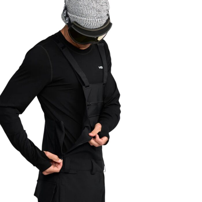 VOLCOM ROAN BIB OVERALL SNOWBOARD PANT BLACK - Image 8