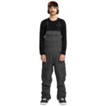 VOLCOM ROAN BIB OVERALL SNOWBOARD PANT DARK GREY