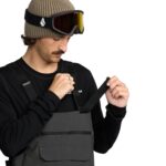 VOLCOM ROAN BIB OVERALL SNOWBOARD PANT DARK GREY - Image 5