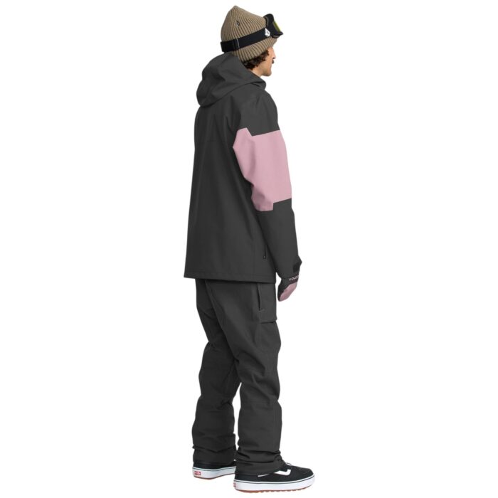 VOLCOM ROAN BIB OVERALL SNOWBOARD PANT DARK GREY - Image 7