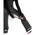 VOLCOM ROAN BIB OVERALL SNOWBOARD PANT DARK GREY - Image 9