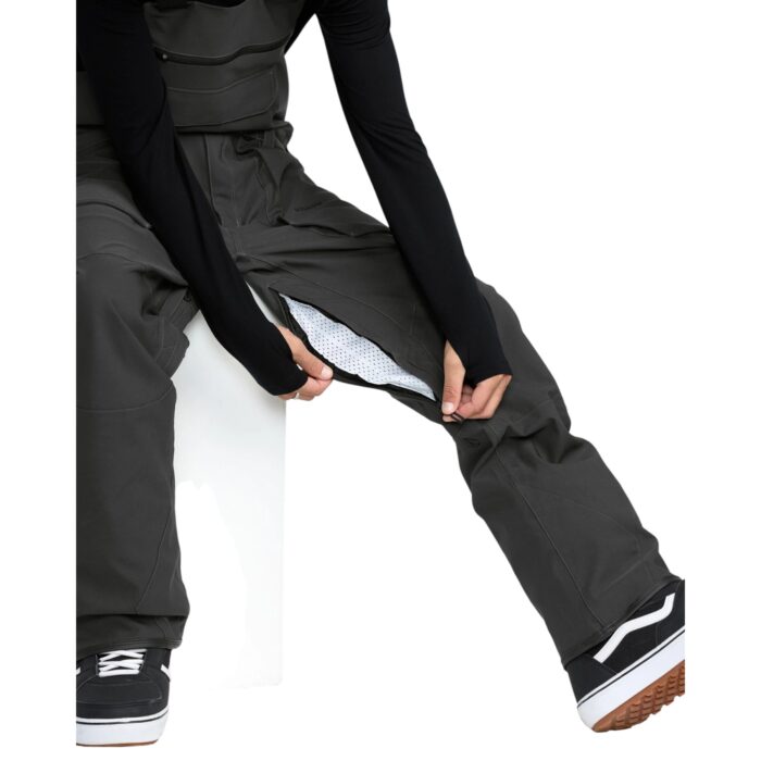 VOLCOM ROAN BIB OVERALL SNOWBOARD PANT DARK GREY - Image 9
