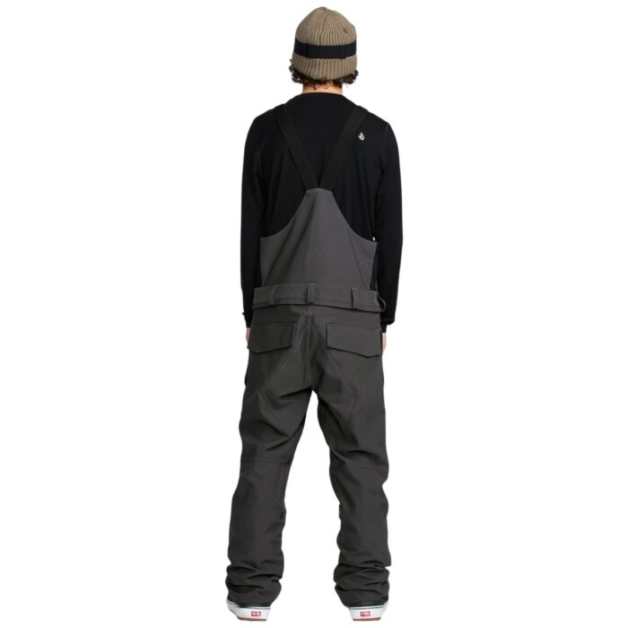VOLCOM ROAN BIB OVERALL SNOWBOARD PANT DARK GREY - Image 2