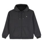 VOLCOM SINGLE STONE SHERPA LINED ZIP HOODIE HEATHER BLACK - Εικόνα 8