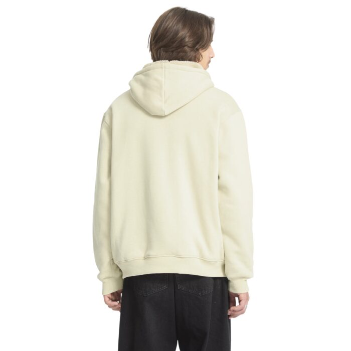 VOLCOM SINGLE STONE SHERPA LINED ZIP HOODIE LIGHT BEIGE - Image 2