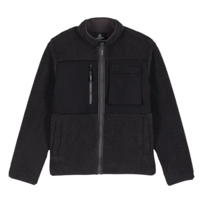 VOLCOM STORM STONE ZIP FLEECE ASPHALT BLACK - Image 5