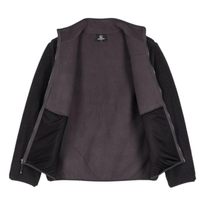 VOLCOM STORM STONE ZIP FLEECE ASPHALT BLACK - Image 6