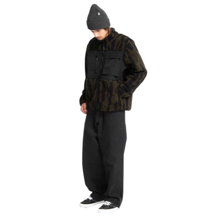 VOLCOM STORM STONE ZIP FLEECE SAGE LEAF - Image 4