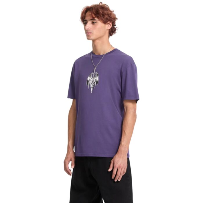 VOLCOM SWORDER T-SHIRT DARK PURPLE - Image 3