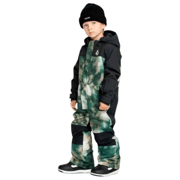 VOLCOM TODDLER LITTLE FLURRY ONE PIECE SNOWSUIT GREEN - Image 3