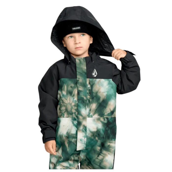 VOLCOM TODDLER LITTLE FLURRY ONE PIECE SNOWSUIT GREEN - Image 5
