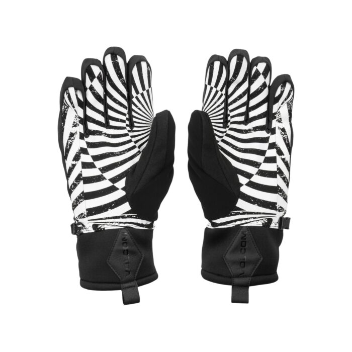 VOLCOM V.CO NYLE SNOW GLOVES BLACK PRINT - Image 2