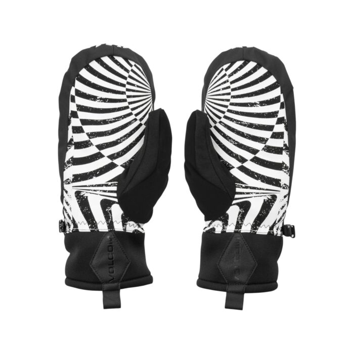 VOLCOM V.CO NYLE SNOW MITTENS BLACK PRINT - Image 2