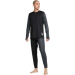 VOLCOM V-SCIENCE CREW BASE LAYER TOP BLACK CHARCOAL - Image 4
