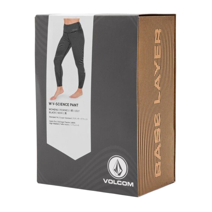 VOLCOM W V-SCIENCE BASE LAYER PANT BLACK WHITE - Image 6