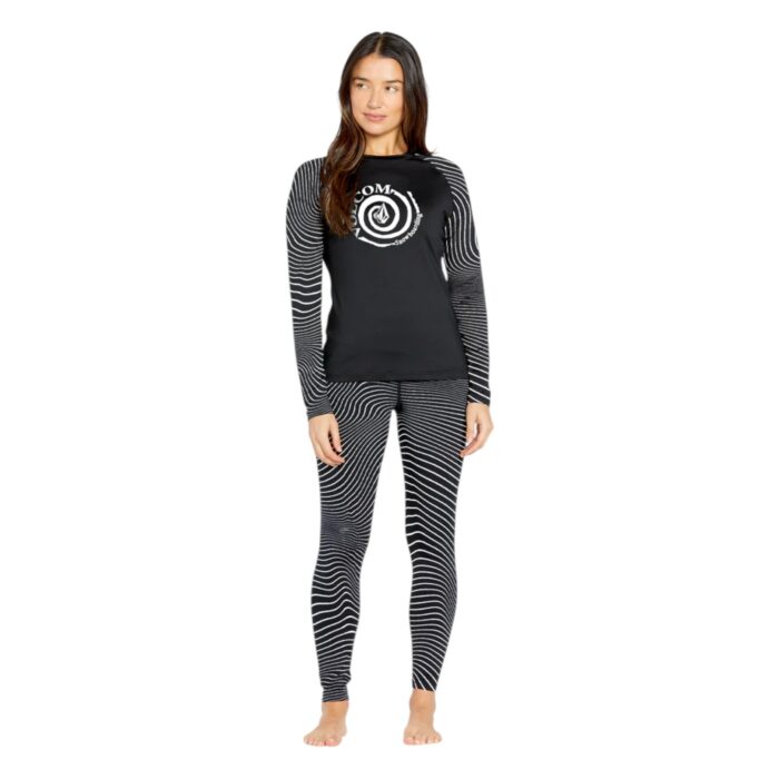 VOLCOM W V-SCIENCE BASE LAYER TOP BLACK WHITE - Image 4