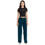 VOLCOM WEELLOW II CORDUROY TROUSERS EMERALD GREEN