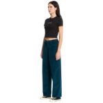 VOLCOM WEELLOW II CORDUROY TROUSERS EMERALD GREEN - Image 4