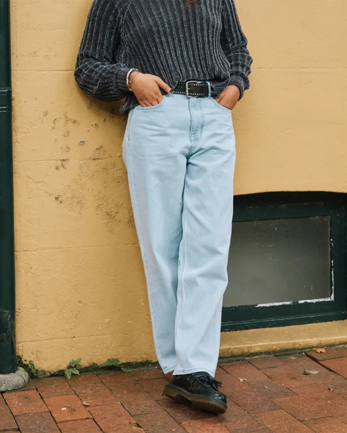 VOLCOM WEELLOW II JEAN BLEACHED AQUA - Image 6