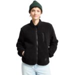 VOLCOM W WUZER FUZZAR ZIP FLEECE BLACK