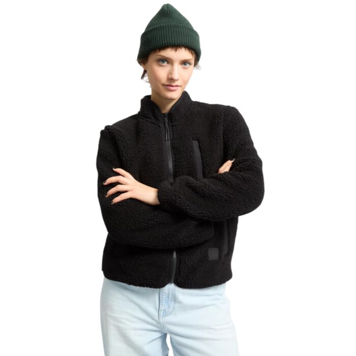 VOLCOM W WUZER FUZZAR ZIP FLEECE BLACK - Image 2