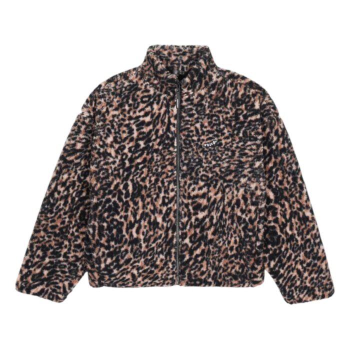 VOLCOM W WYLDING OUT ZIP SHERPA ANIMAL PRINT - Image 6