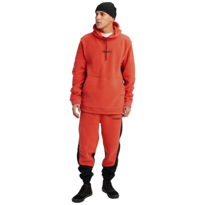 BURTON CINDER FLEECE HOODIE FIESTA RED - Image 4