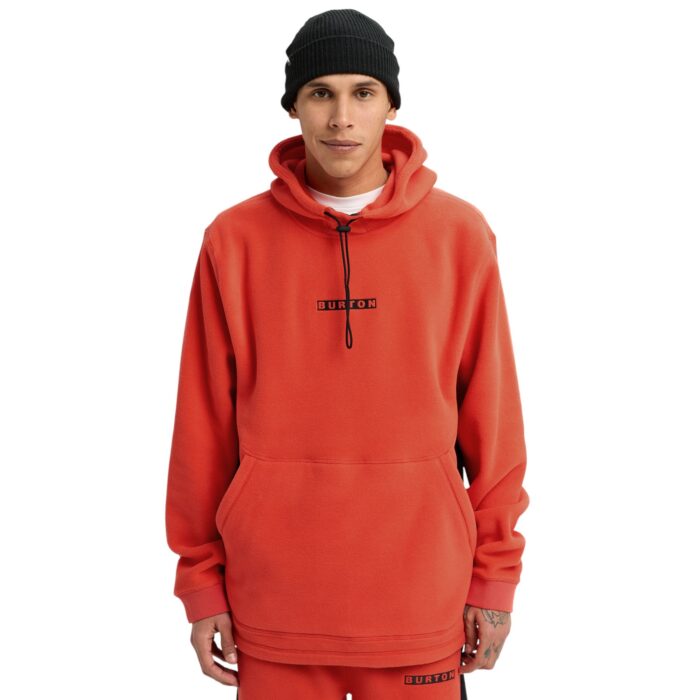 BURTON CINDER FLEECE HOODIE FIESTA RED - Image 2