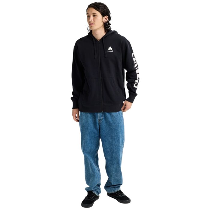BURTON ELITE FULL ZIP HOODIE TRUE BLACK - Image 5