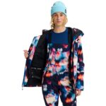 BURTON W RESERVE 2L INSULATED STRETCH SNOW JACKET FLORAL BLUR - Image 4