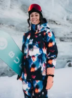 BURTON W RESERVE 2L INSULATED STRETCH SNOW JACKET FLORAL BLUR - Image 10