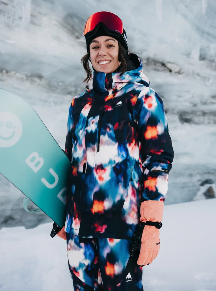 BURTON W RESERVE 2L INSULATED STRETCH SNOW JACKET FLORAL BLUR - Image 10