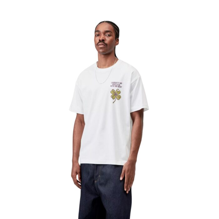 CARHARTT WIP CLOVER T-SHIRT WHITE - Image 3