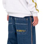 RUSTY FLIP DADDY 2.0 JEAN DEEP SEA BLUE RED GOLD - Image 4