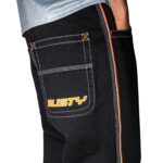 RUSTY FLIP DADDY JEAN BLACK OUT ORANGE - Image 4