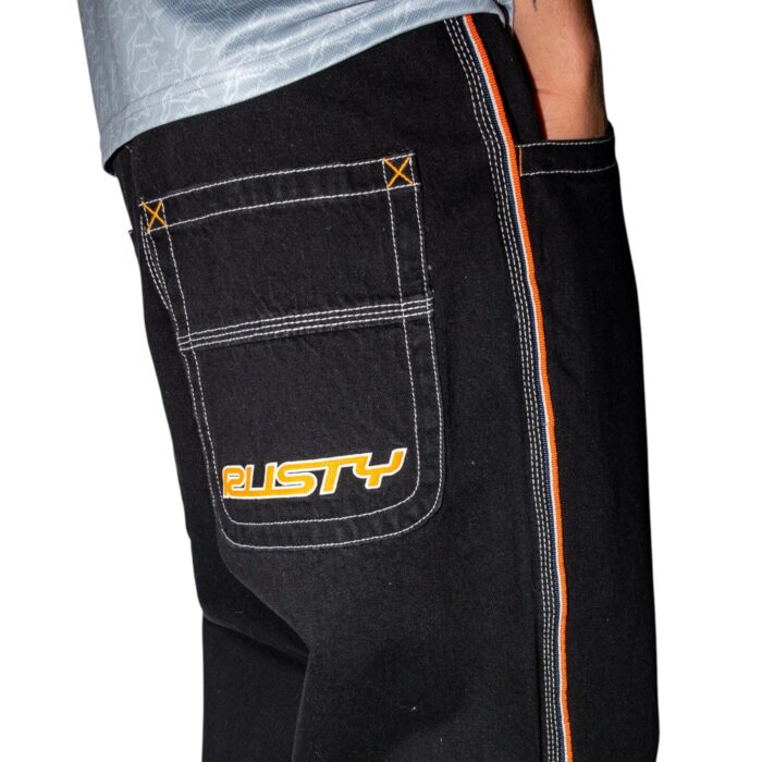 RUSTY FLIP DADDY JEAN BLACK OUT ORANGE - Image 4