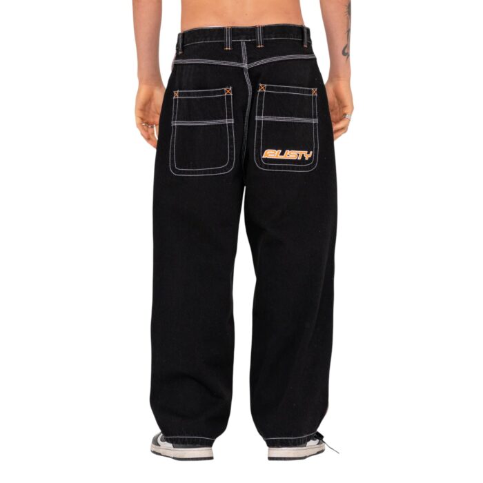 RUSTY FLIP DADDY JEAN BLACK OUT ORANGE - Image 2