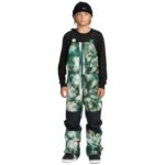 VOLCOM KIDS BARKLEY INSOULATED BIB OVERALL SNOWBOARD PANT GREEN