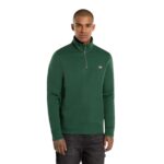 DICKIES OAKPORT QUARTER ZIP HOODIE PINE NEEDLE GREEN