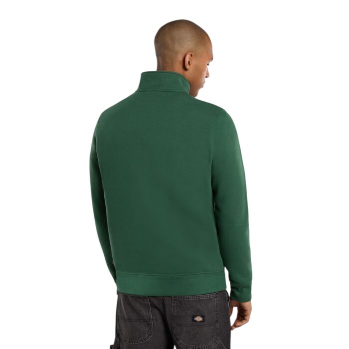 DICKIES OAKPORT QUARTER ZIP HOODIE PINE NEEDLE GREEN - Image 2